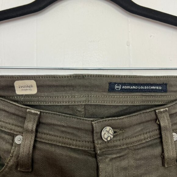 AG Protègè Straight Leg Jeans Green 33x34 - Picture 3 of 6